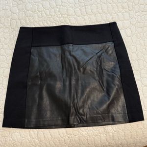 Banana republic faux leather mini skirt